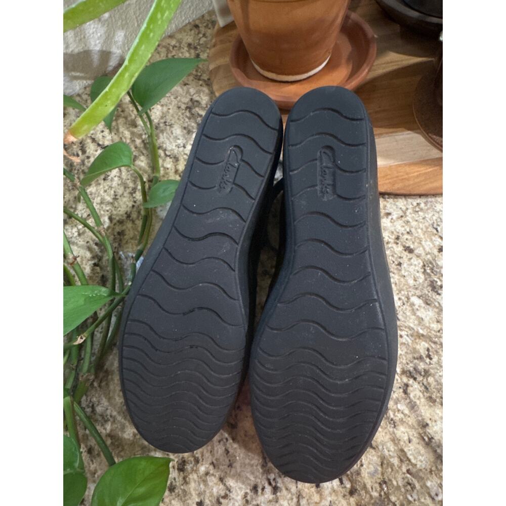 Clarks Wynnmere Fox Wedge Shoes Black Women's Size 8.5 M - Picture 11 of 11